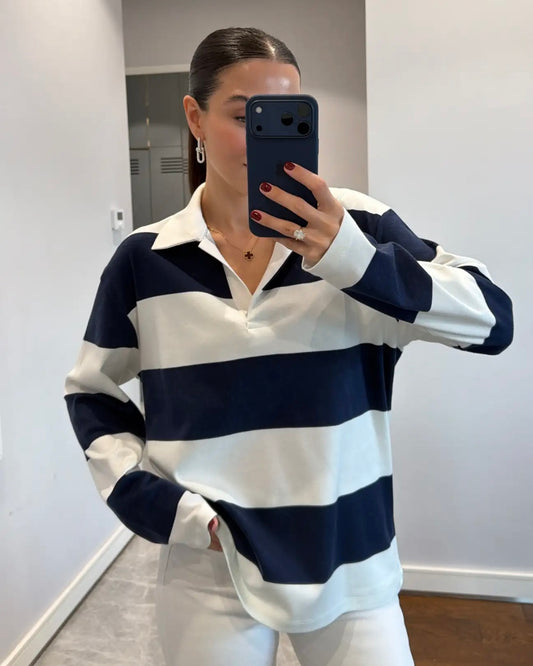 Navy Striped Shirt