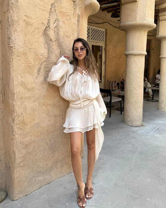 Beige Trendy Dress