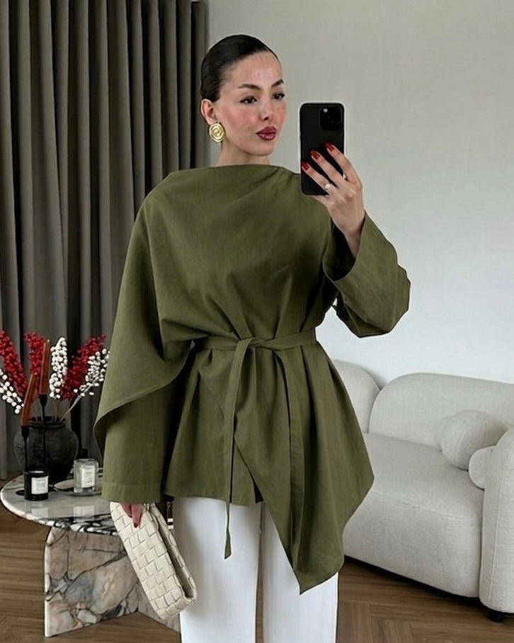 Army Green Blouse