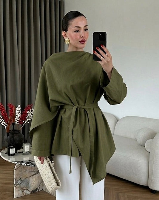 Army Green Blouse