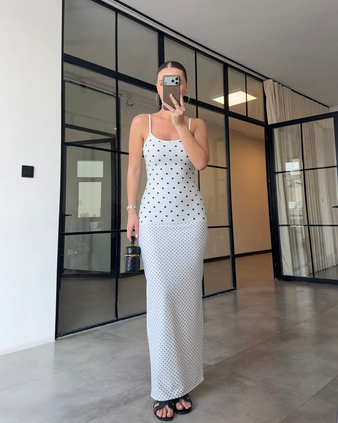 White Polka Dot Dress