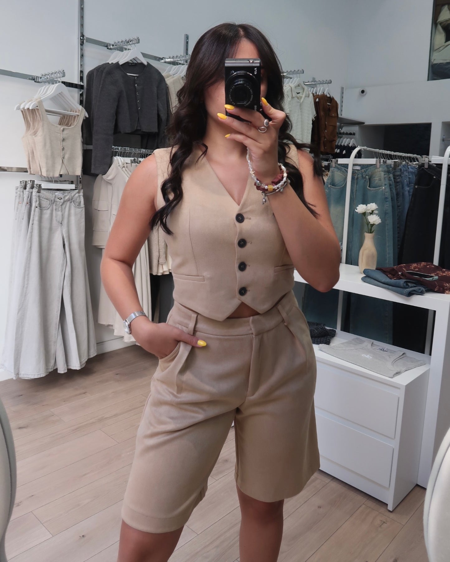 Beige 2 Piece Set