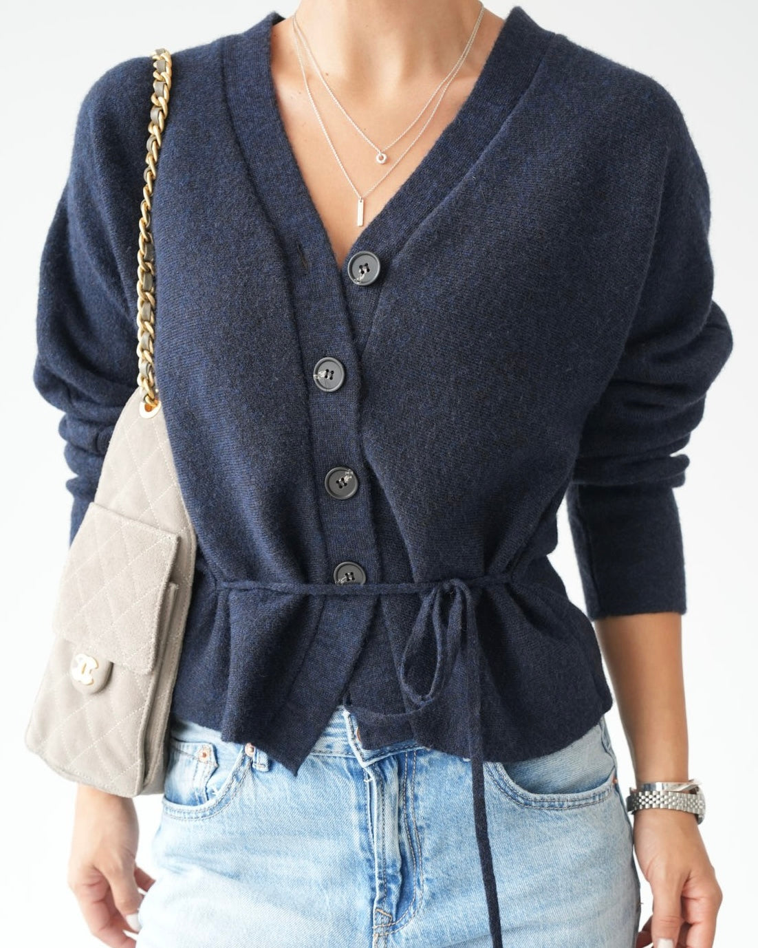 Navy Cardigan