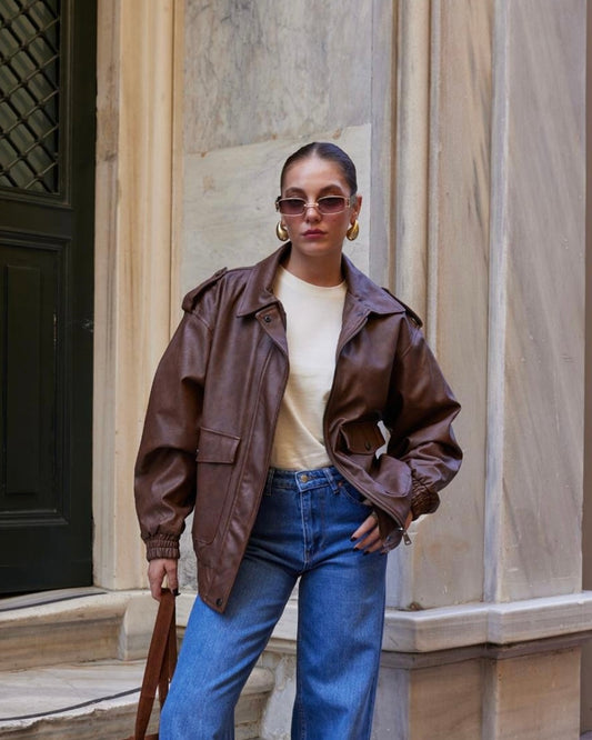 Brown Leather Jacket