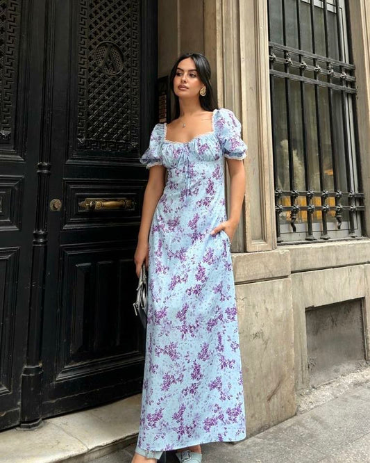 Floral purple Dress