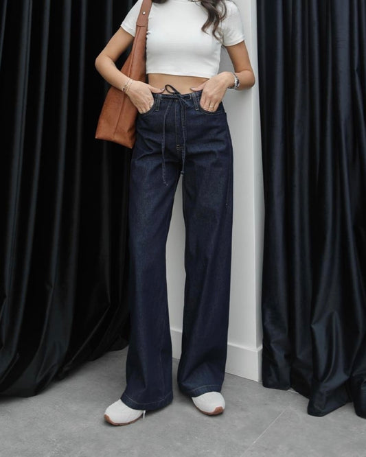 Dark Blue Denim Pants