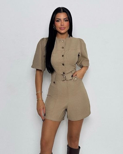 Beige Jumpsuit