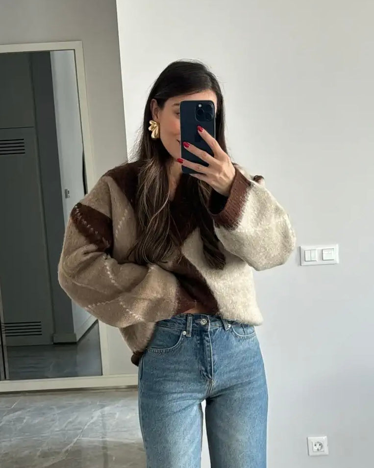 Checkered Sweater