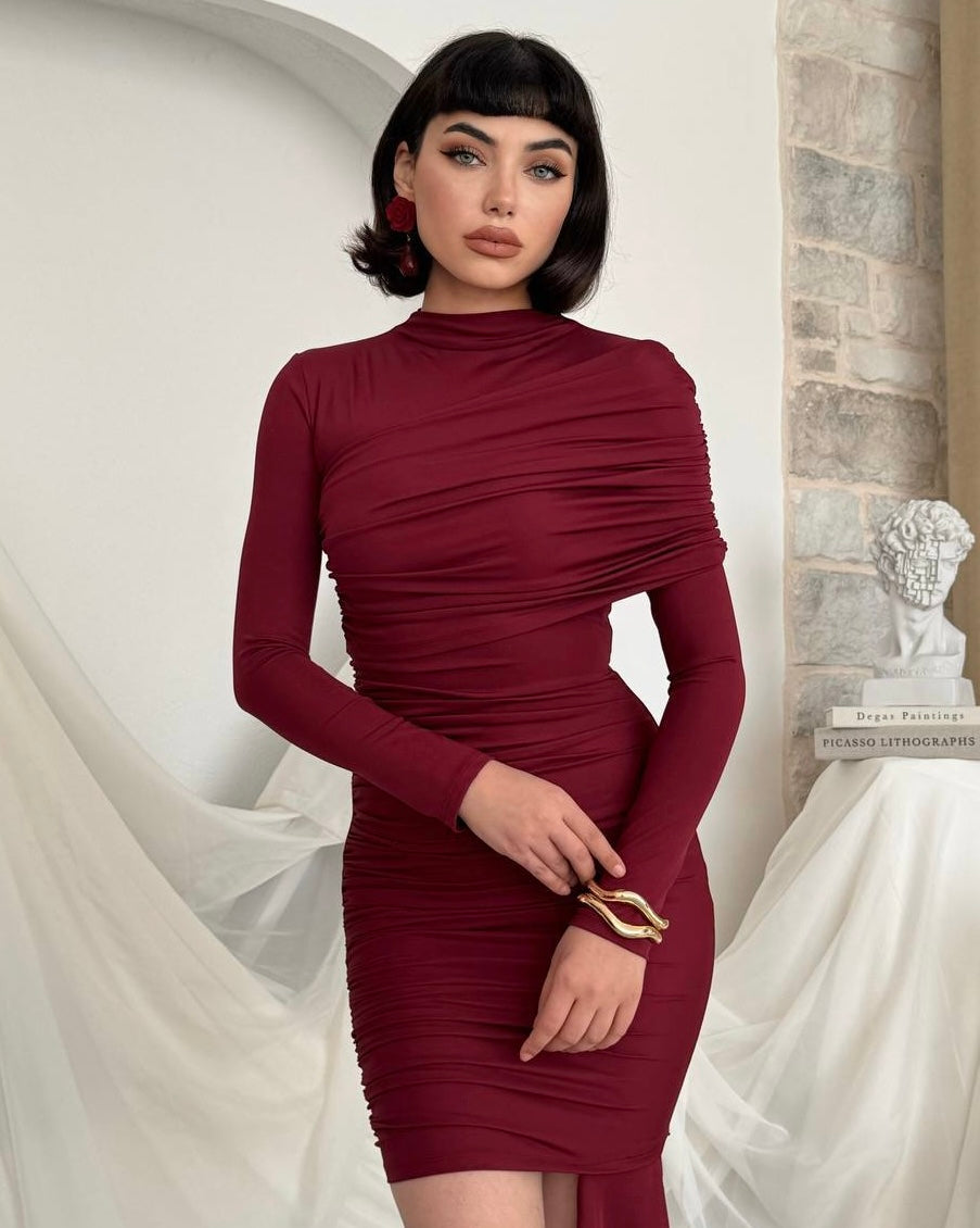 Burgundy Dress