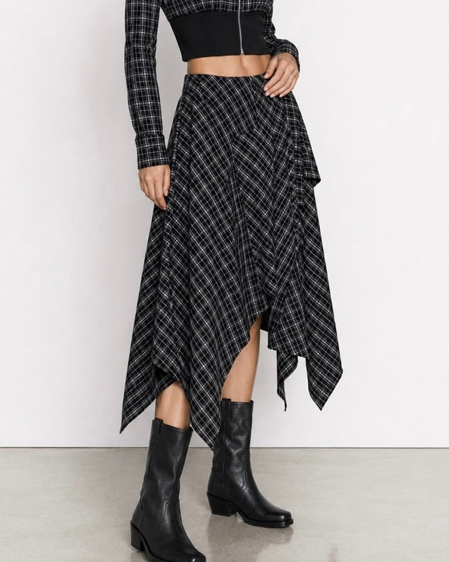 Checkered Skirt