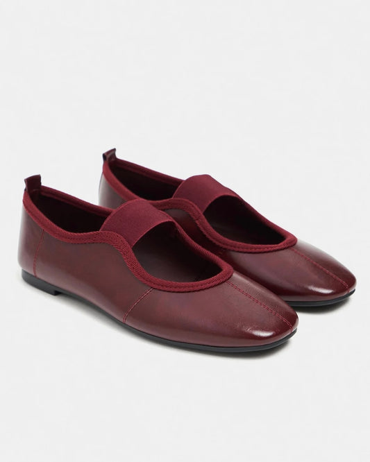 Burgundy Ballet Flats