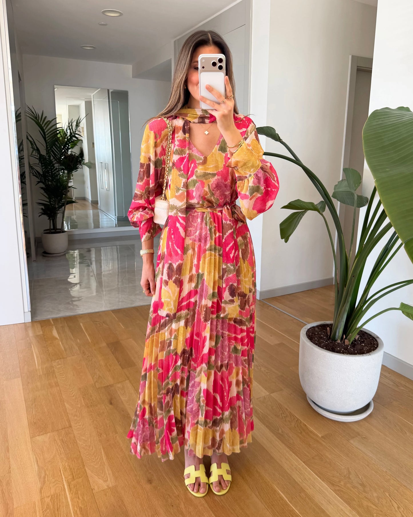 Pink Floral Dress