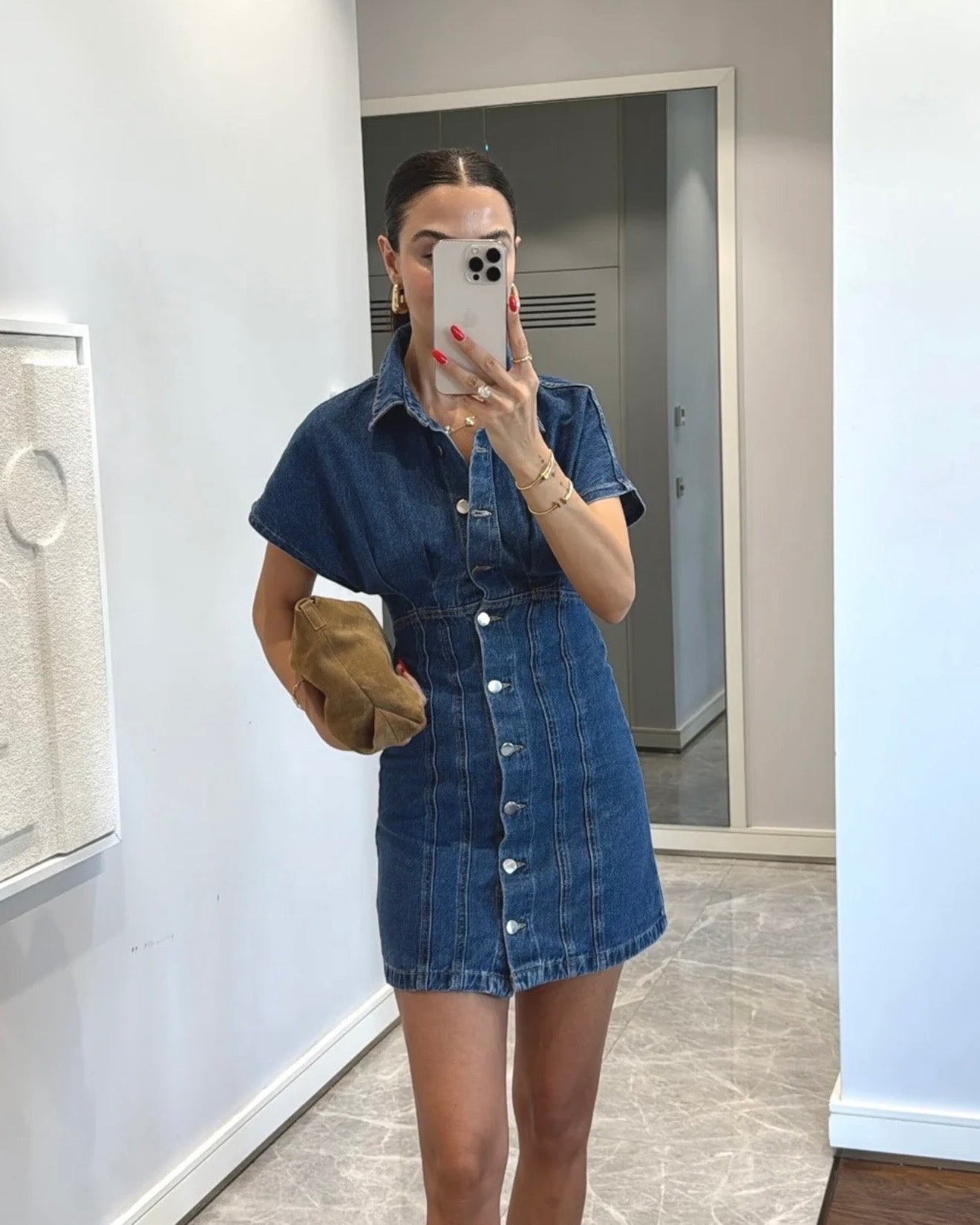 Mini Denim Dress