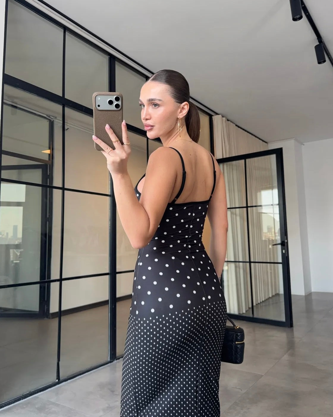 Black Polka Dot Dress
