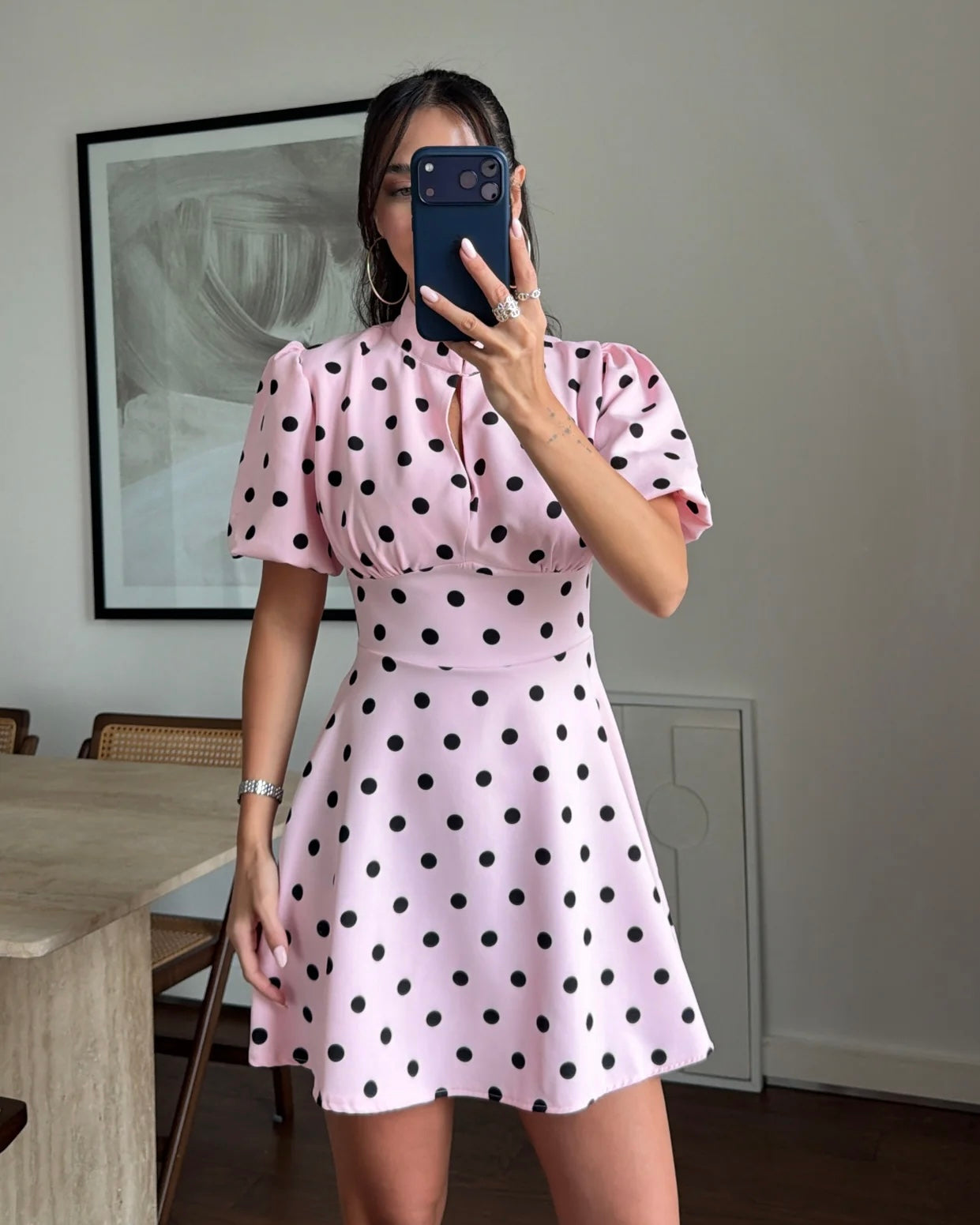 Pink Polka Dot Dress