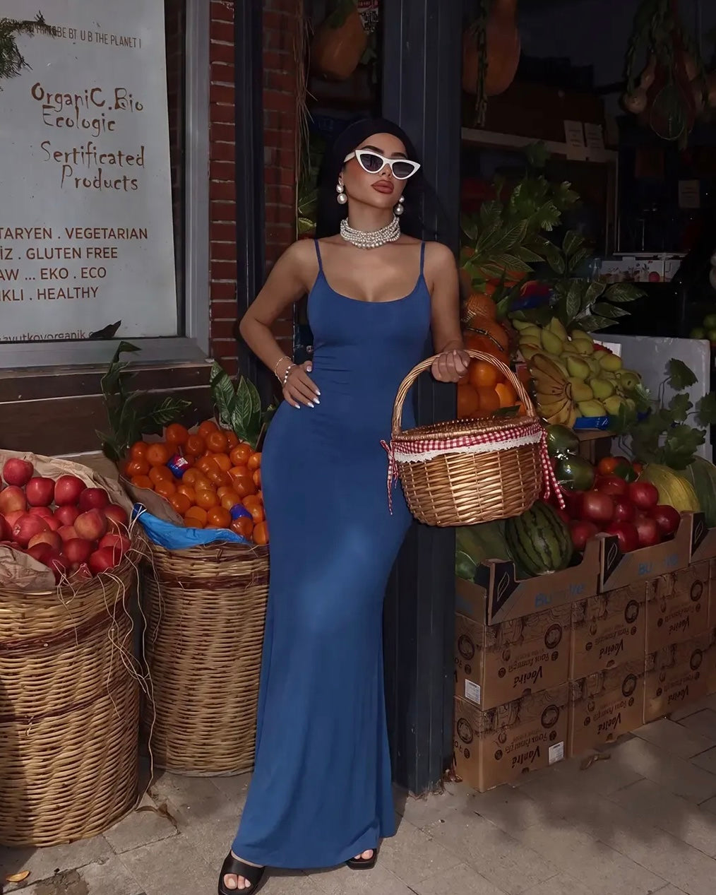 Blue Basic Dress