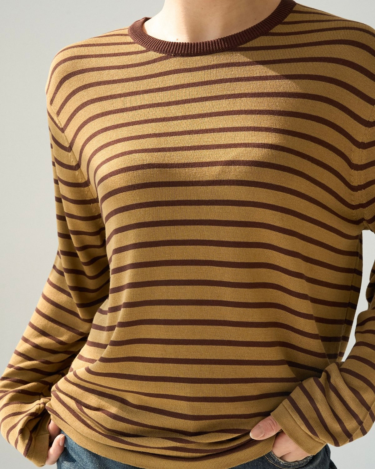 Brown Striped Shirt