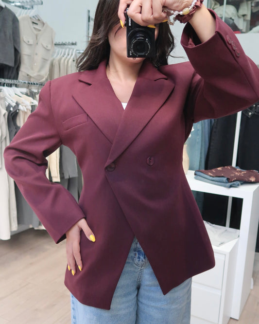 Burgundy Blazer