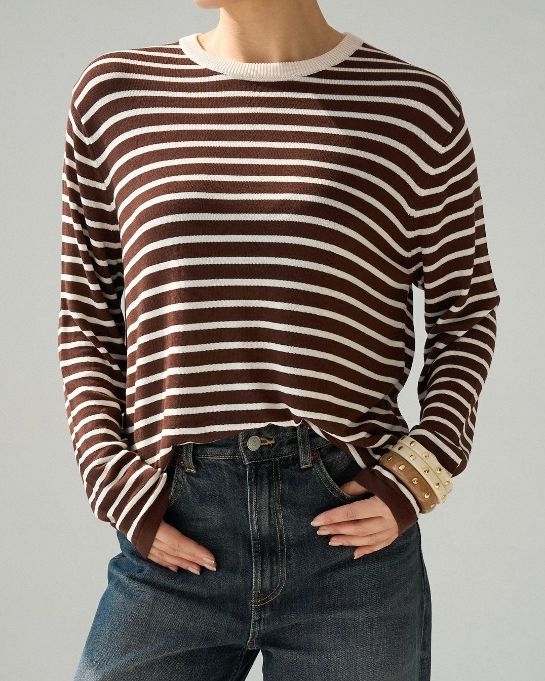 Brown Striped Shirt