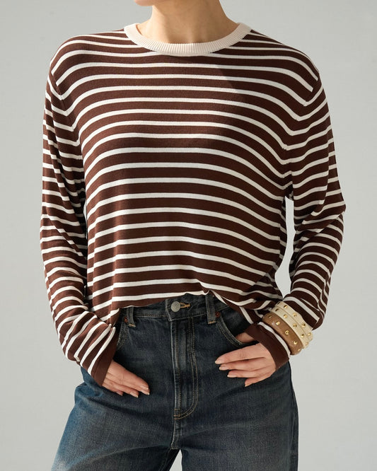 Brown Striped Shirt