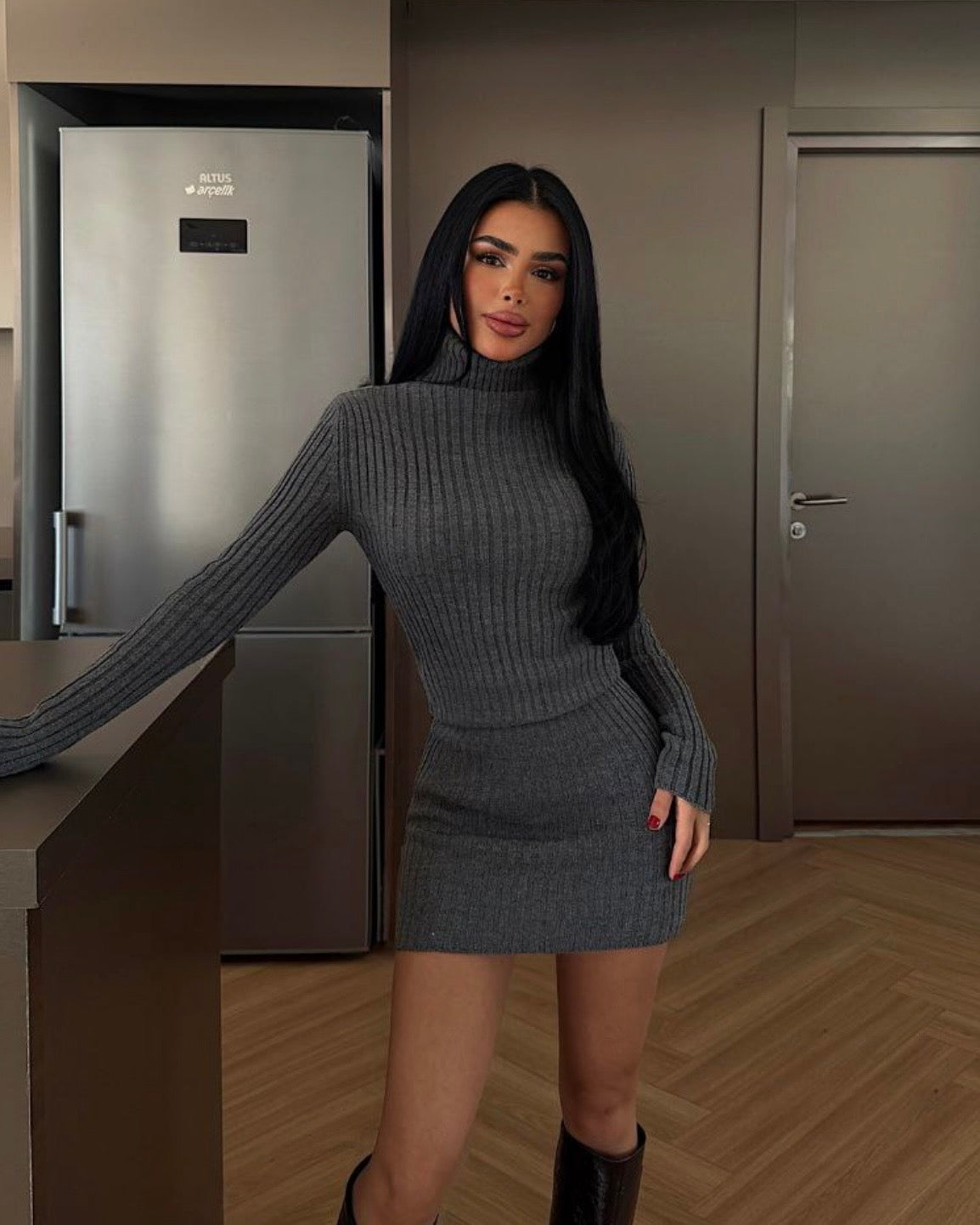 Grey Basic Dress