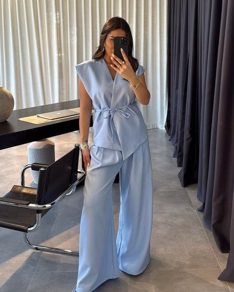 Baby Blue Tied Set