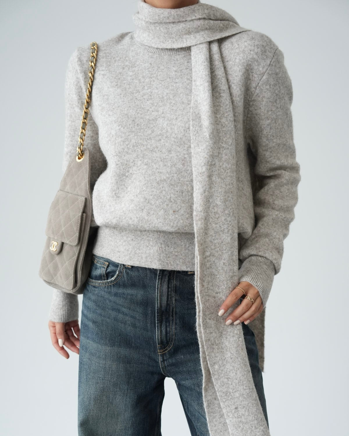 Sweater with Scarf