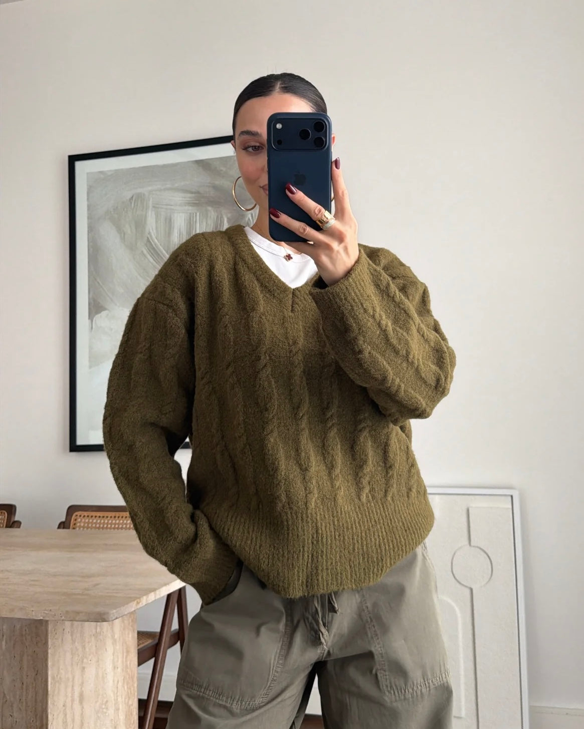 Army Green Sweater