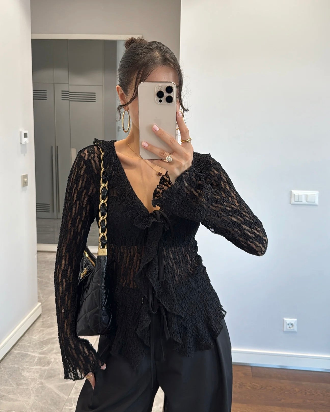 Black Lace Top