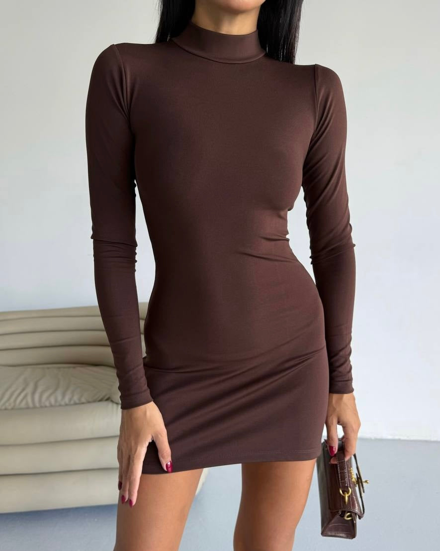 Brown Mini Dress