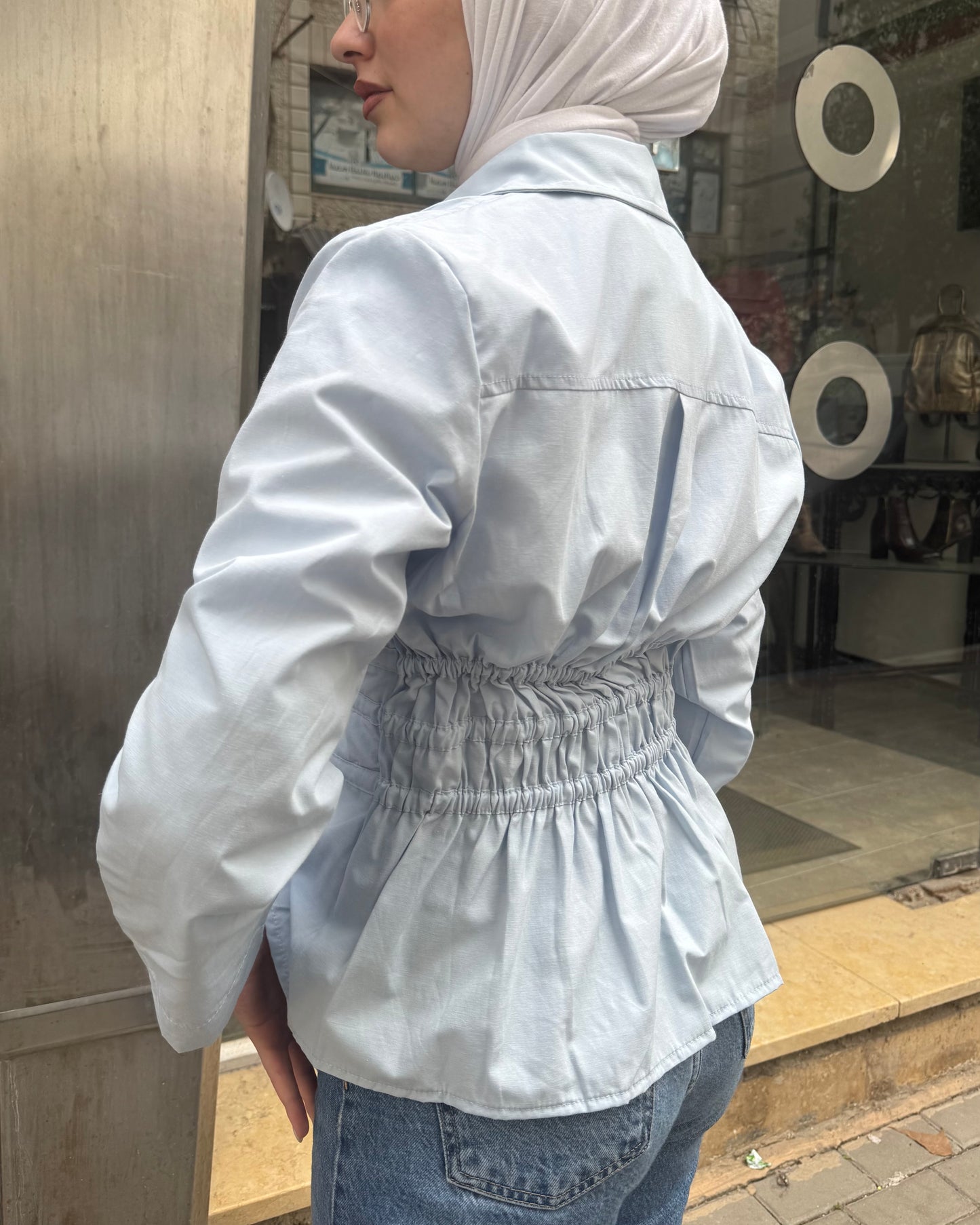 Baby Blue Blouse