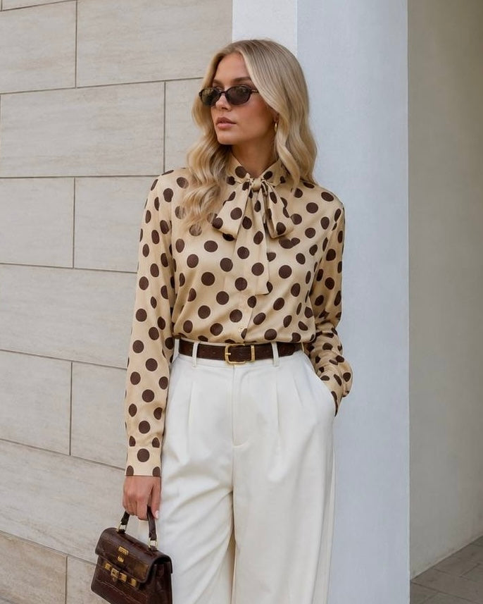 Yellow Polka Dot Blouse