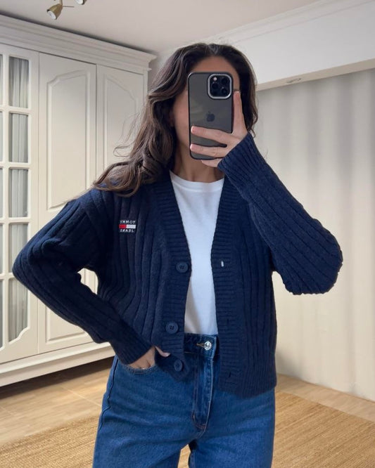 Navy Tommy Cardigan