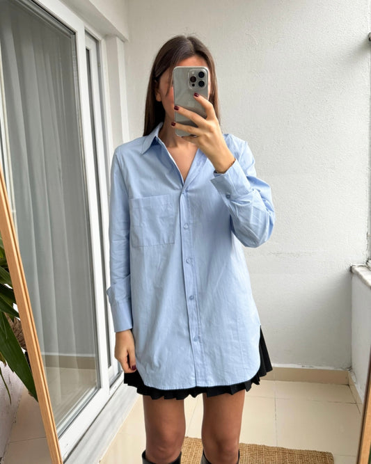 Blue Buttoned Shirt