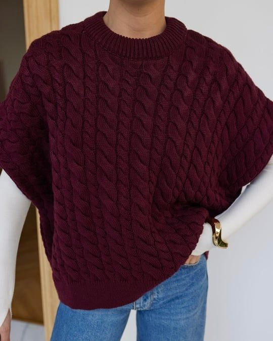 Burgundy Vest