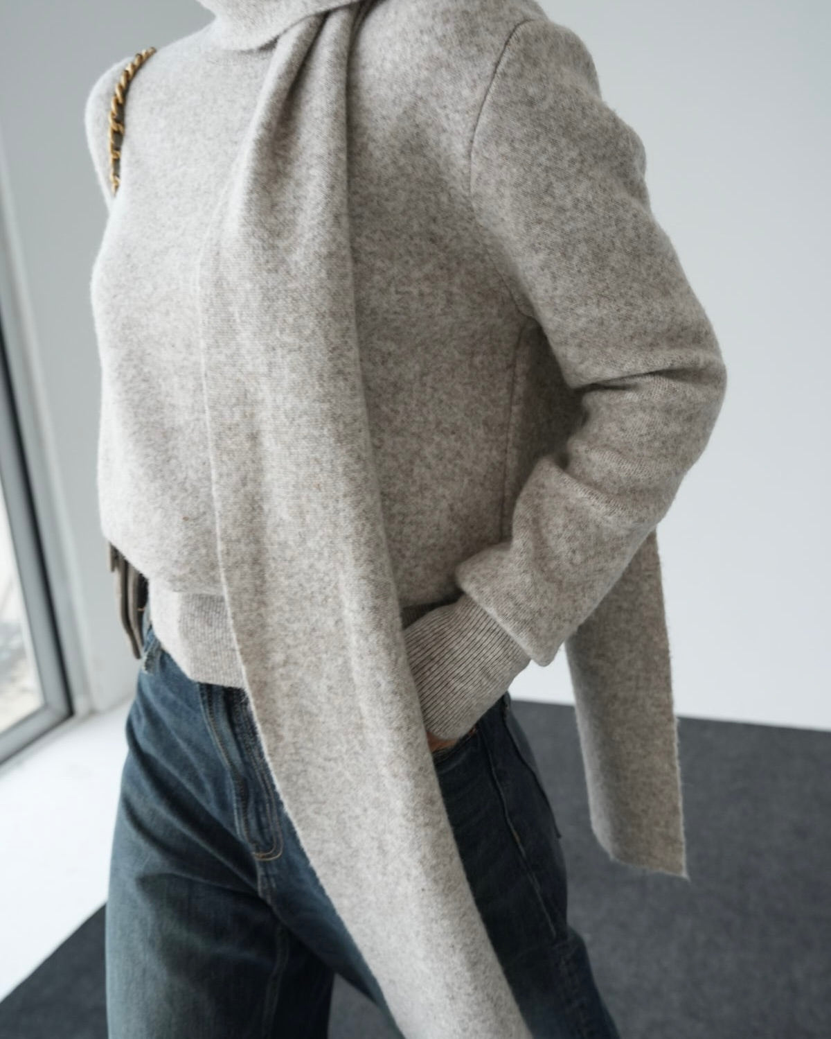 Sweater with Scarf