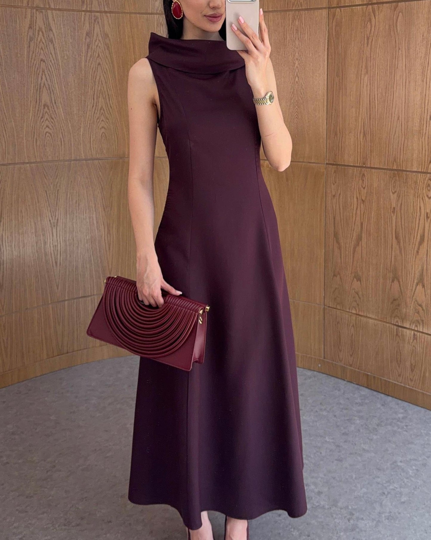 Burgundy Dress