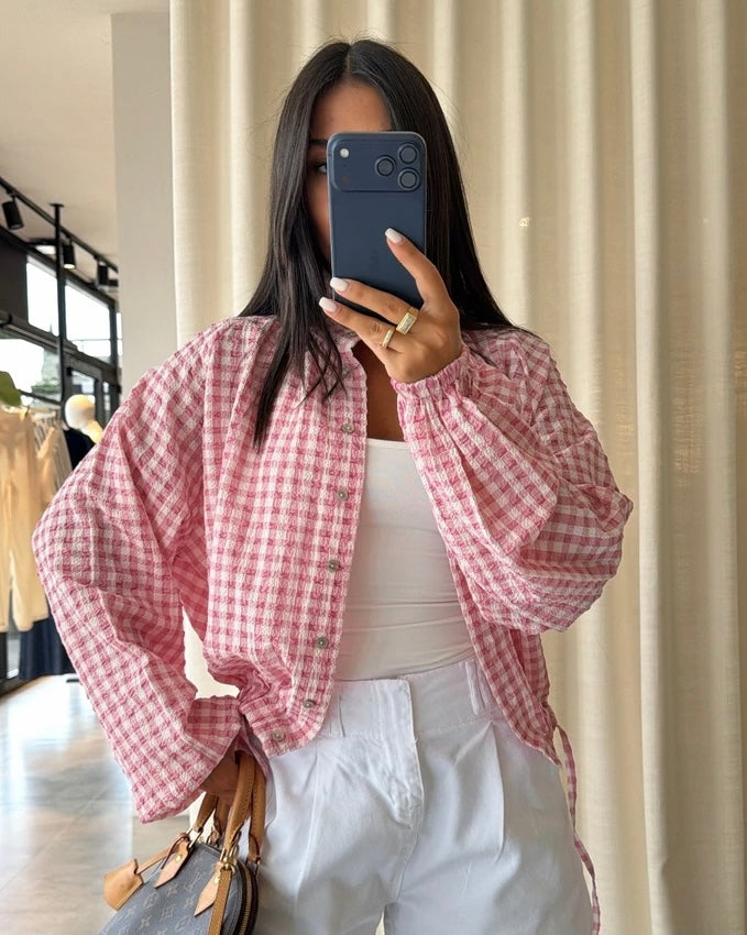 Pink Checkered Jacket