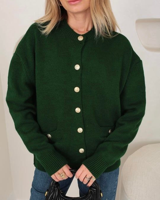 Dark Green Cardigan