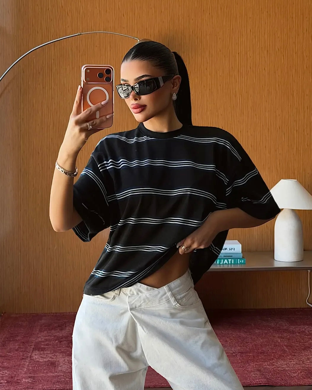 Black Striped T-shirt