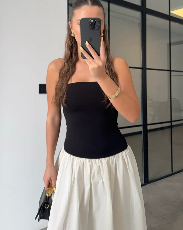 Double Color Dress