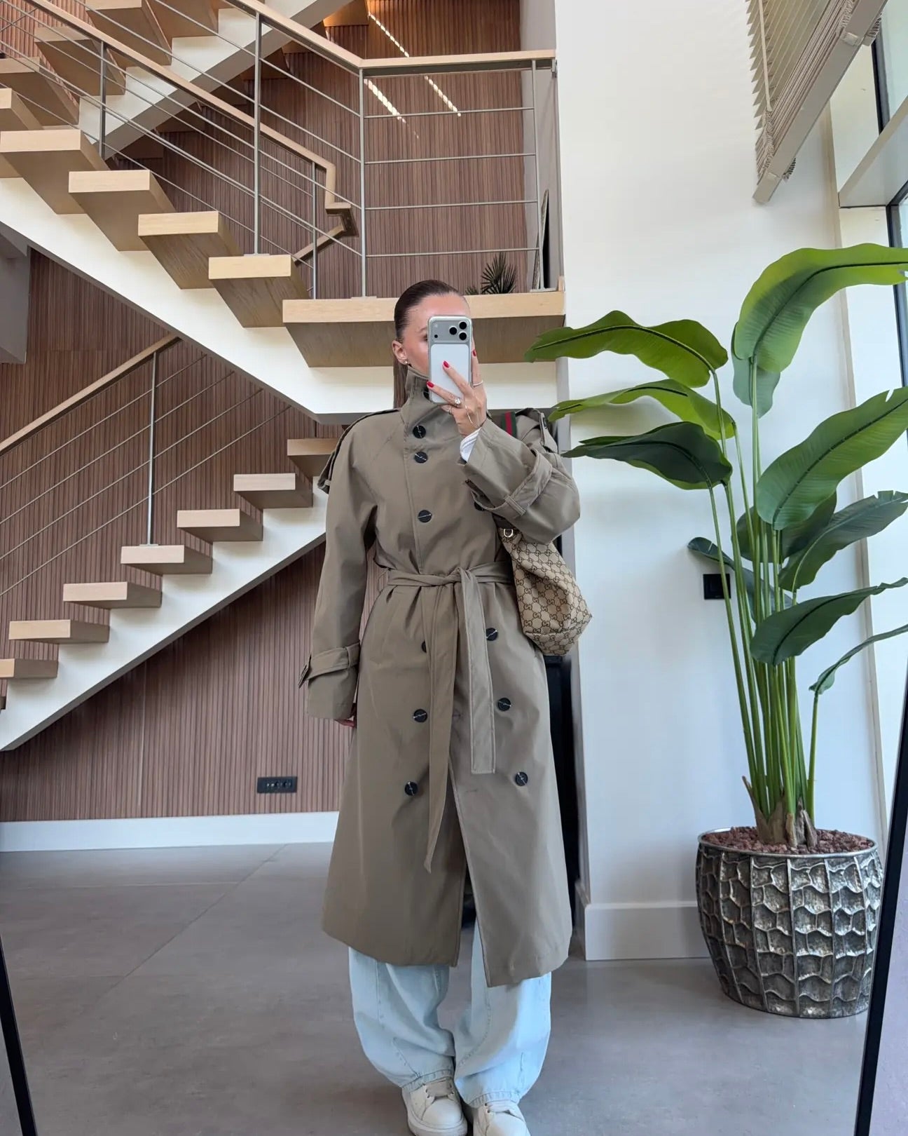 Army Green Trench Coat