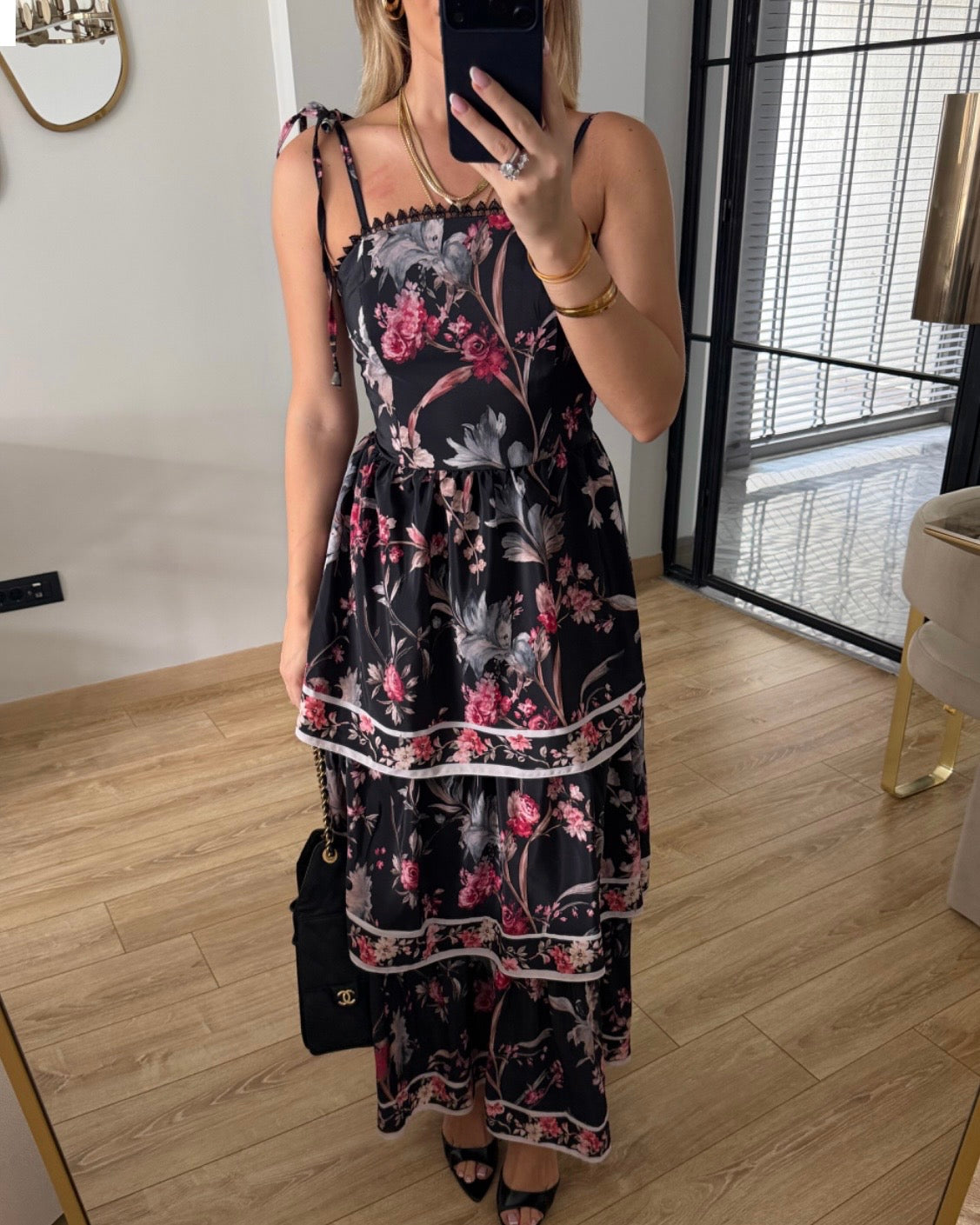 Black Floral Dress