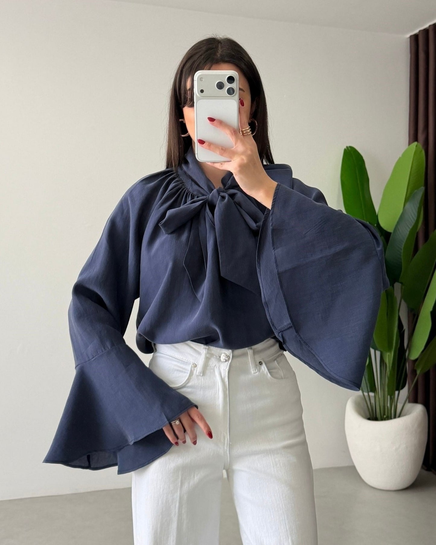 Navy Blouse