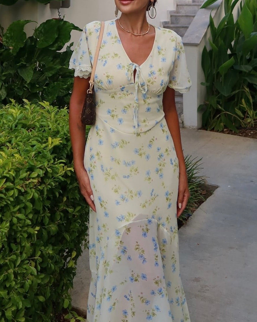 Yellow Floral Dress