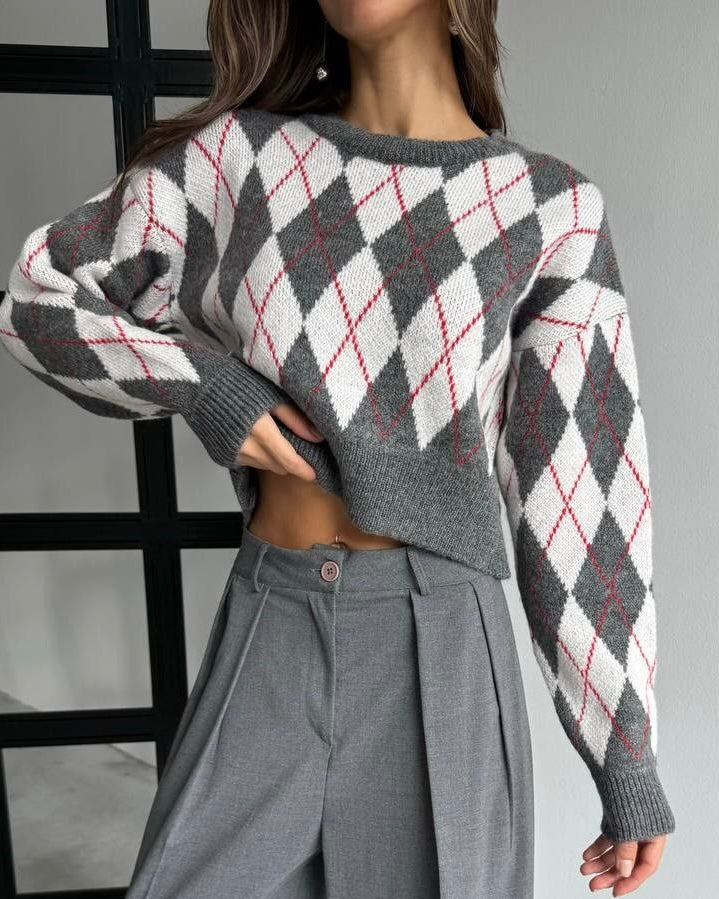 Checkered Sweater