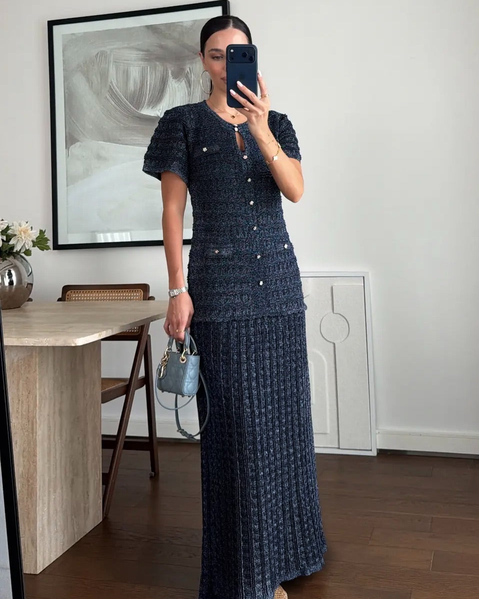 Navy Sandro Dress