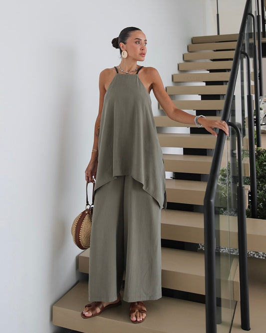 Army Green Jumpsuit