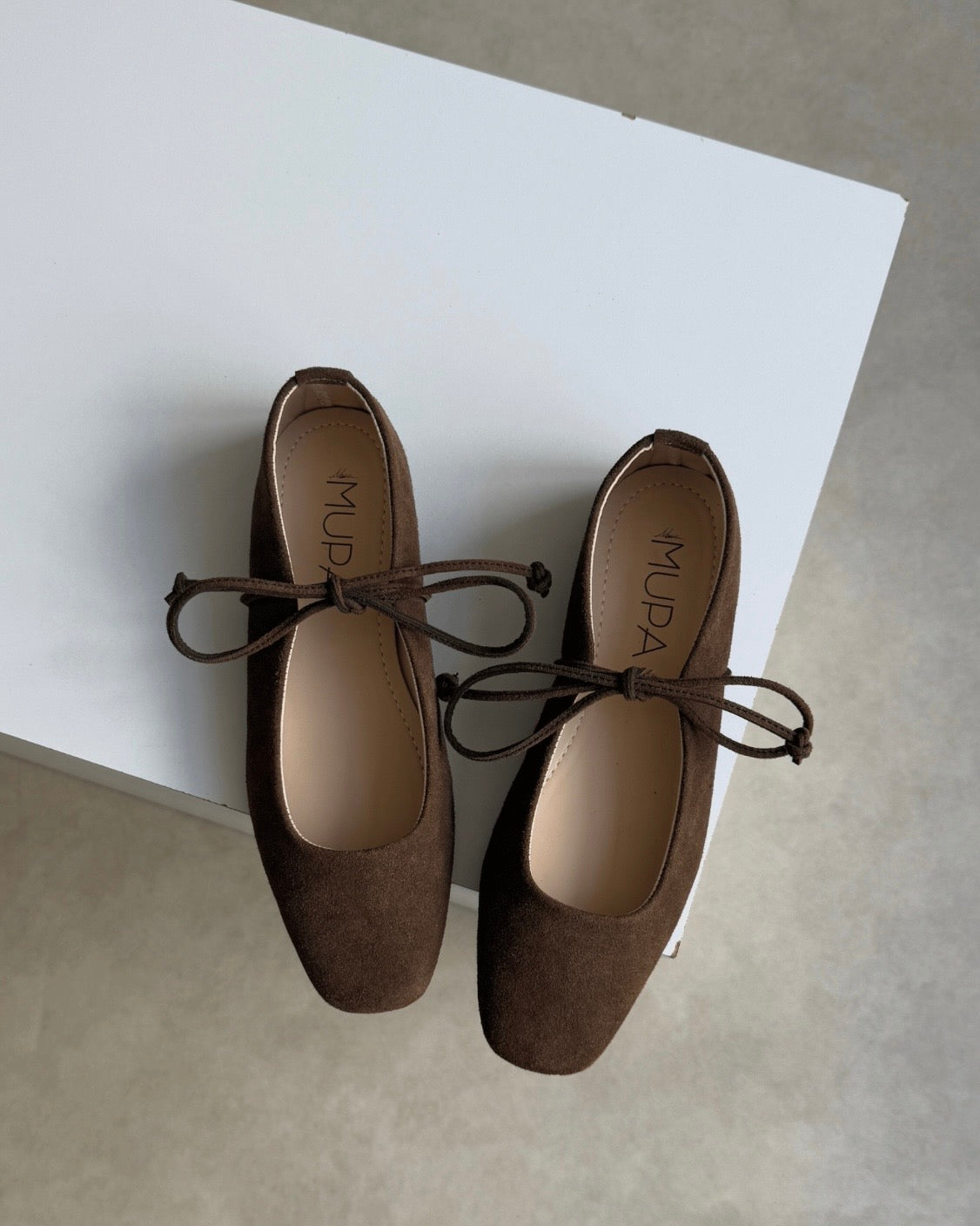 Brown Suede Flats