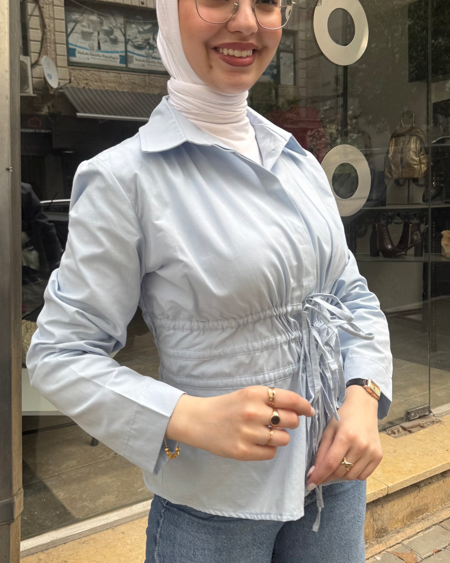 Baby Blue Blouse